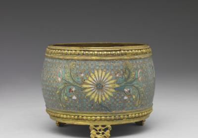 图片[2]-Copper incense burner in cloisonne enamels, Qing dynasty, Qianlong reign (1736-1795)-China Archive